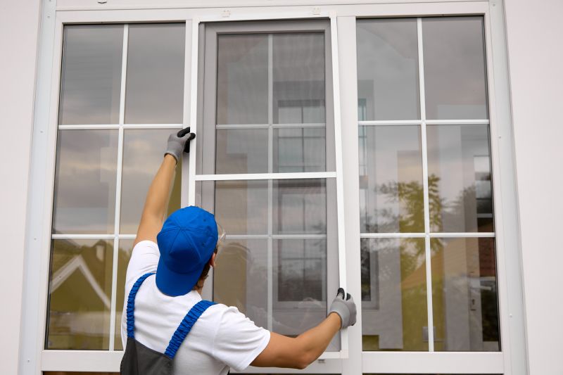 Double-hung window setup